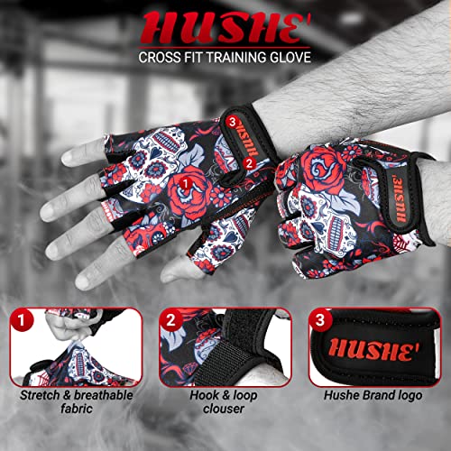 Hushe' Women's Weight Lifting and Cycling Gloves with Palm Support