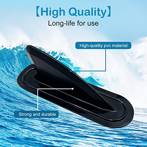 2 Pack PVC Tracking Fins for Kayaks, Canoes & Surfboards