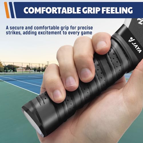 Pickleball Grip Tape - Extra-Length Non-Slip Overgrip - 2 Pack - Black