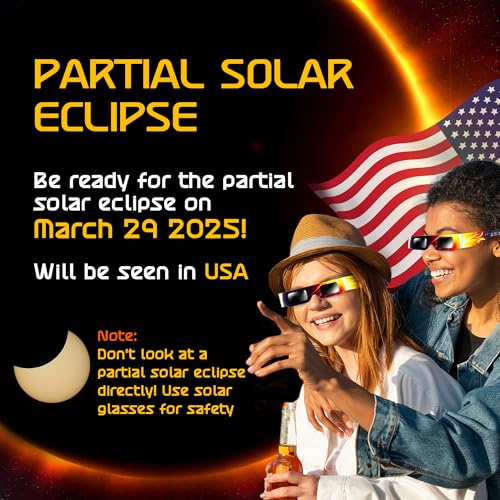 Helioclipse 25 Pack Solar Eclipse Glasses 2024 - Trusted for Direct Solar Eclipse Viewing - Iso 12312-2 & Ce Certified