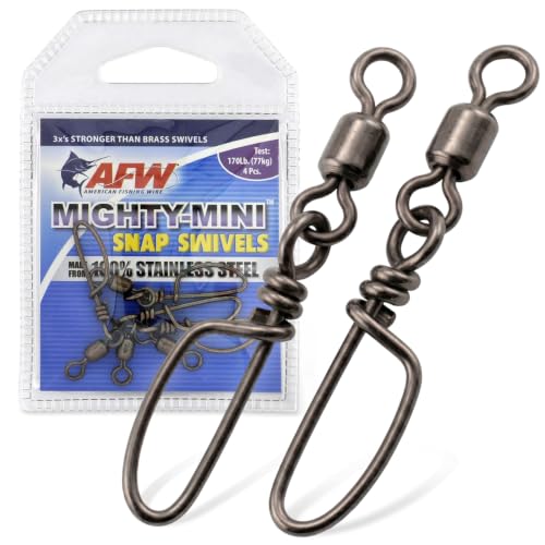 Mighty-Mini Wire Fishing Swivels - Size #3, 170 Lb Test
