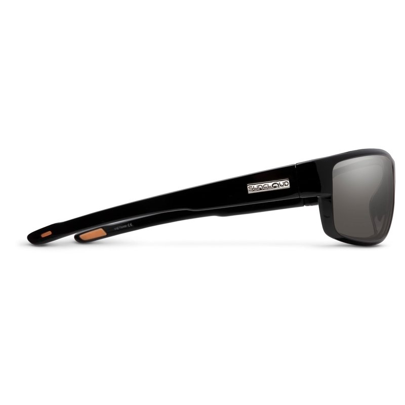Suncloud Voucher Polarized Sunglasses, Black Frame, Gray Lens