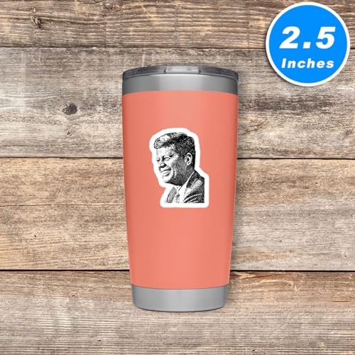 JFK Historic Stickers Pack - Vinyl Decals 2.5, 3 & 4 Inch