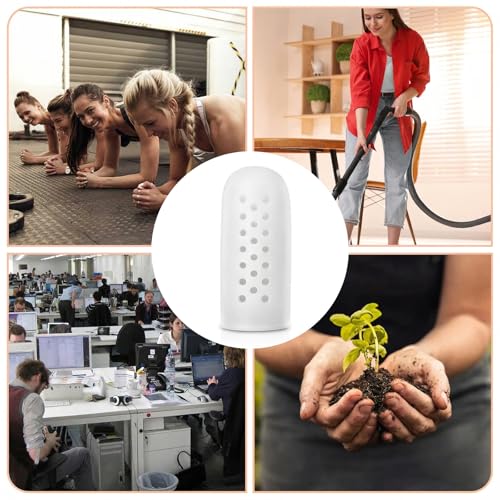 16 Pcs Breathable Silicone Finger Cots - White Finger Protectors