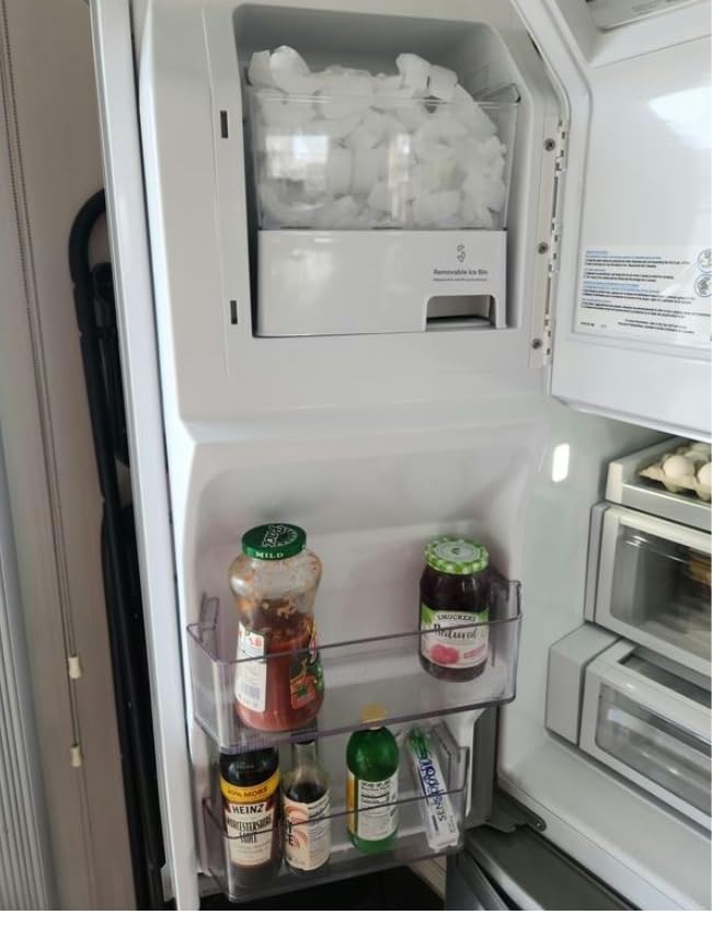 Upgraded W10347093 Removable Ice Bin Replacement for Whirlpool Refrigerator Ice Maker Parts WPW10347093 Ice Bucket fit WRF736SDAM13, WRF736SDAM14, Replace W10347100, AP6020018 Ice Container Assembly