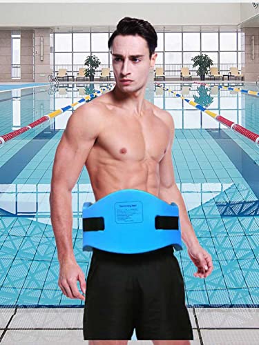 OUPDUGOU Size M Blue Adjustable EVA Swim Float Belt for Adults & Kids