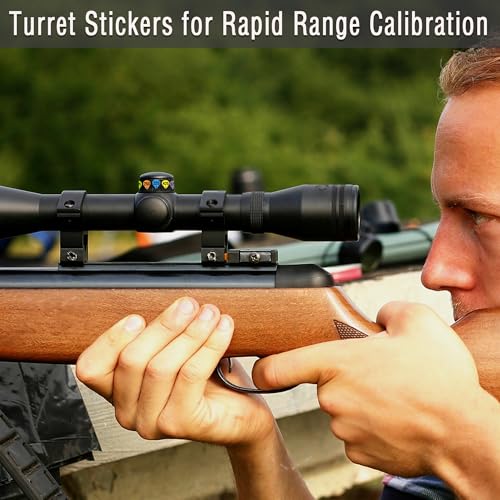 Rifle Scope Turret Stickers - 10 Sheets with 370 Labels