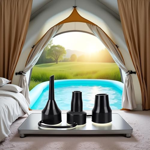 Air Pump Replacement Nozzles Set - 3 Sizes for Inflatable Products