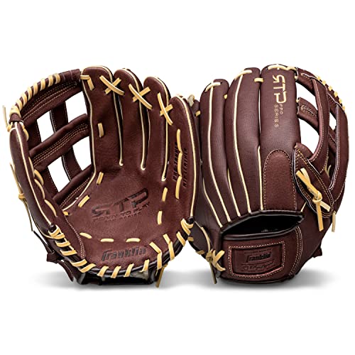 Franklin Sports RTP Pro 13" H-Web Baseball Glove Brown - Outfield