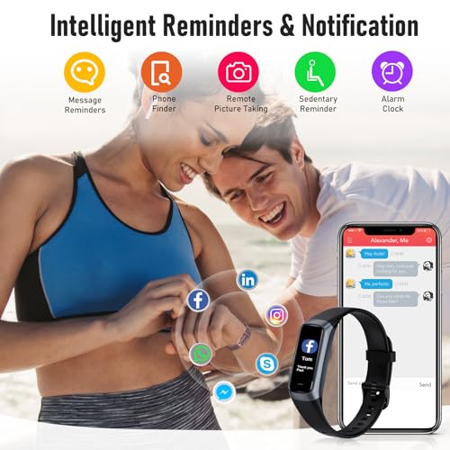 Fitness Tracker with Heart Rate, Blood Oxygen & Sleep Monitor