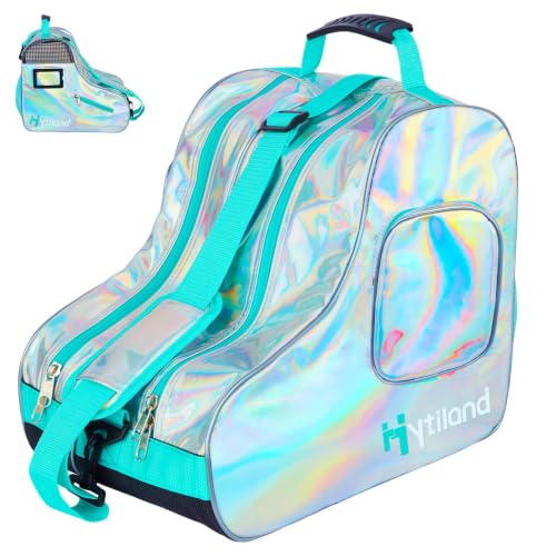 Spacious Holographic Roller Skate Bag - Silver