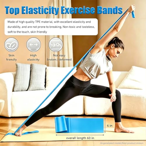 Long Resistance Bands for Strength Training, Therapy & Yoga