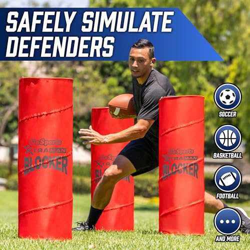 Multi-Sport Blocking Dummy Set - 3 Pop-Up Defenders for Training