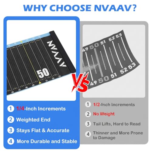 53in Fish Ruler with 1/4-Inch Increments – Waterproof PVC Measuring Board