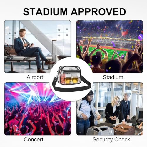 Clear Stadium Bag for Events | Waterproof Sports Handbag