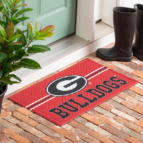 University of Georgia Embossed Doormat - 28x16 Inches