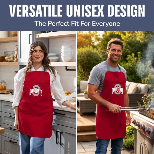 NCAA Cooking Grill Apron for Men & Women - Ohio State University