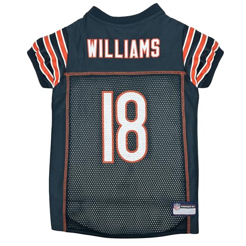 NFL Dog Jersey for Dogs & Cats - Caleb Williams #18, Chicago Bears, Large