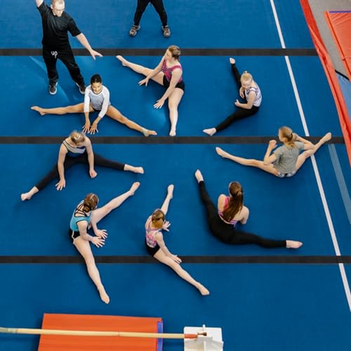42 ft Gymnastics Mat Hook Fastener with 4-Inch Nylon Hook, Black - Hedume
