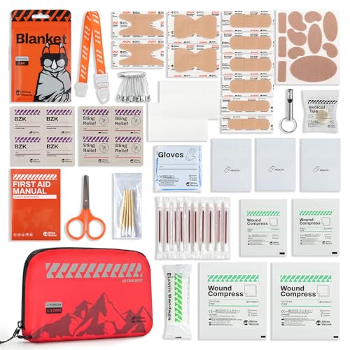 Ultralight First Aid Kit - Compact & Water-Resistant Medical Kit for Hiking, Travel & Outdoor Use