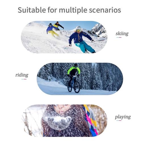 Winter Ski Mittens Gloves - Warm Waterproof - Pink, Medium
