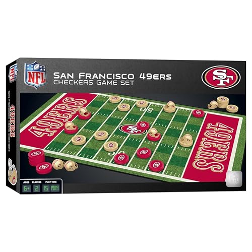 NFL San Francisco 49ers Checkers Board Game - 13" x 21"