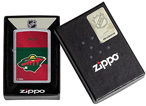 NHL Minnesota Wild Windproof Pocket Lighter - Chrome Finish
