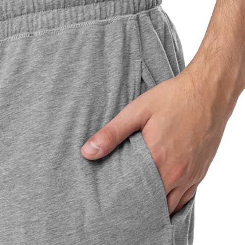Men's Jersey Knit Jogger Sleep Pants - Grey Heather, Medium