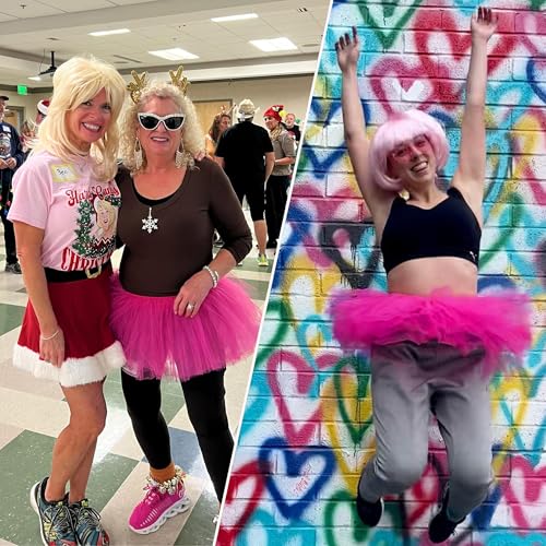 Tutu for Women Adults - 5-Layer Tulle Skirts 80s Outfit Puffy Adult
