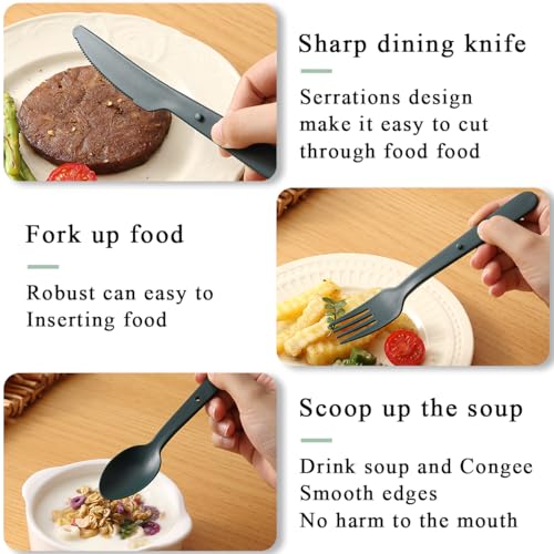 Travel Utensils Set for 8 - Reusable Cutlery for Camping & Picnics