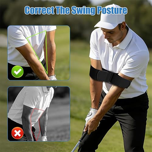 Golf Swing Training Aid - Adjustable Posture Trainer Strap