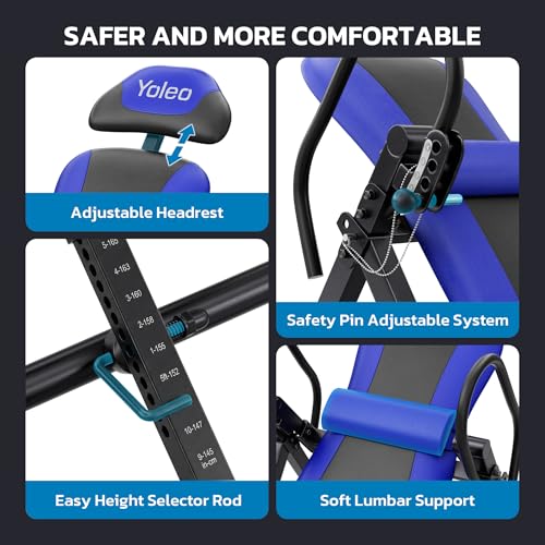 Inversion Table for Back Pain Relief - ITX320, Blue & Black