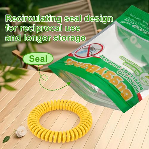 Mosquito Repellent Bracelets - 12 Pack DEET-Free for Adults & Kids