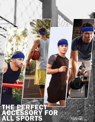 Non-Slip Sweat Headband for Men & Women - Royal Blue