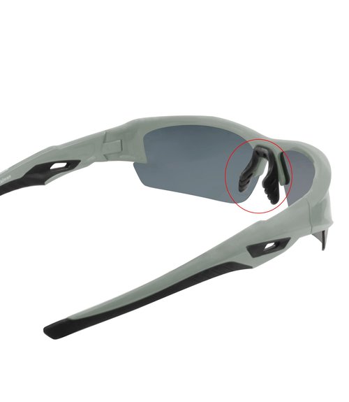 Abyss22 Sports Sunglasses for Men and Women, Adjustable Nose Pads, TR90 Frame, UV Protection, for Golfing, Running, Cycling (Grey)