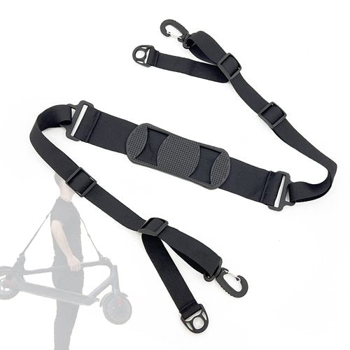 Klevery Kick Scooter Shoulder Carrying Strap, Adjustable Carrier Belt with Non-Slip Shoulder Pad for Foldable Bike, Electric Scooter, Ski Board, Beach Chair