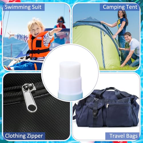 Marine Zipper Lubricant Stick - Snap & Zip Wax for Boats, Tents, Backpacks - 3 Pack