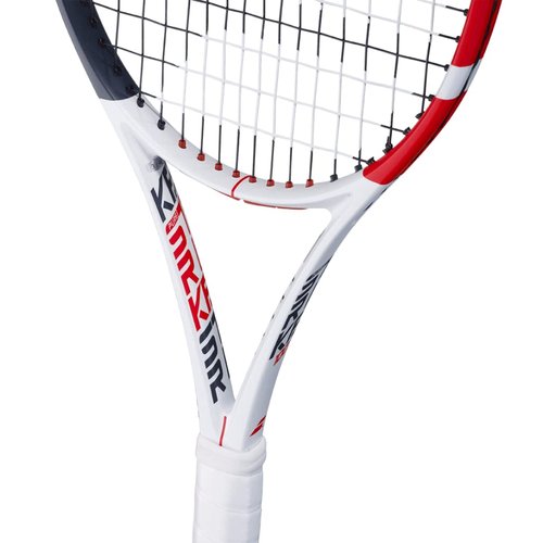 Babolat Pure Strike 100 Tennis Racquet Racquet - Strung with 16g White Syn Gut at Mid-Range Tension (4 1/4" Grip)
