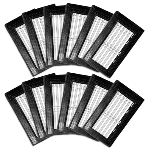 Football Play Wristbands for Youth - Triple Window, Black 12 Pack