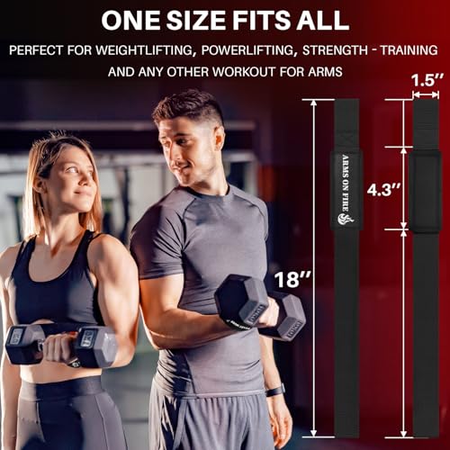 Padded Cotton Lifting Straps for Weightlifting - 18" Black Beast Mode