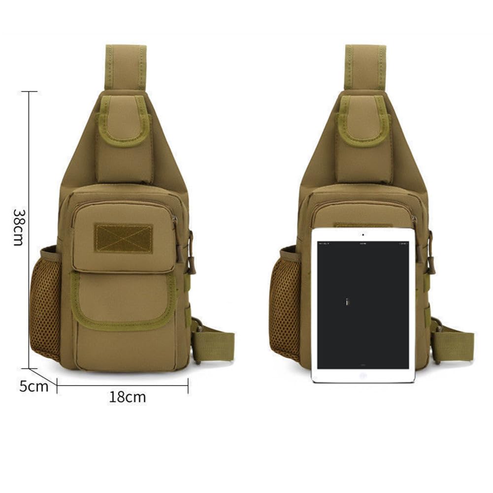 SHUIMNH Sling Bag Crossbody Backpack for Men,Handiness Skiing Sling Bag, Lightweight Daypack for Hiking Travel (Black 2)