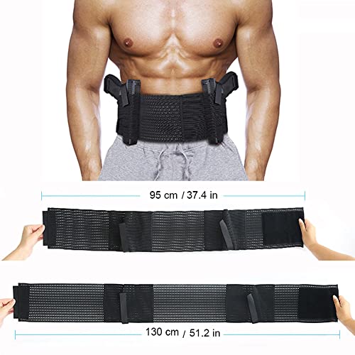 Belly Band Holster for Concealed Carry - Fits 37.4" to 51.2" Waist