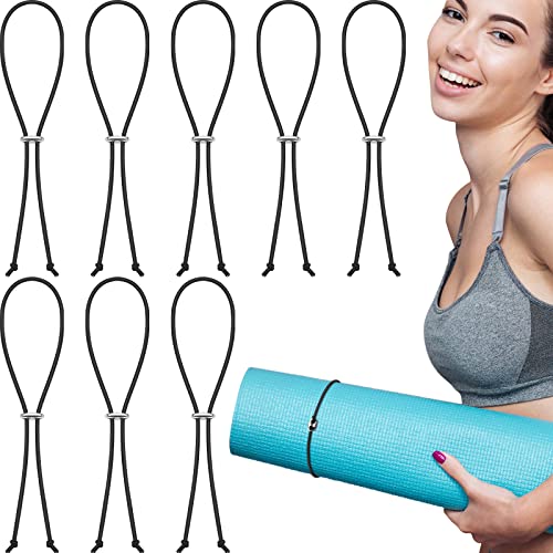 8 Yoga Mat Straps - Adjustable Carrier Bands for Most Mats