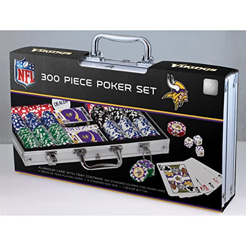 NFL Minnesota Vikings Poker Chip Set - 300-Piece Casino Style