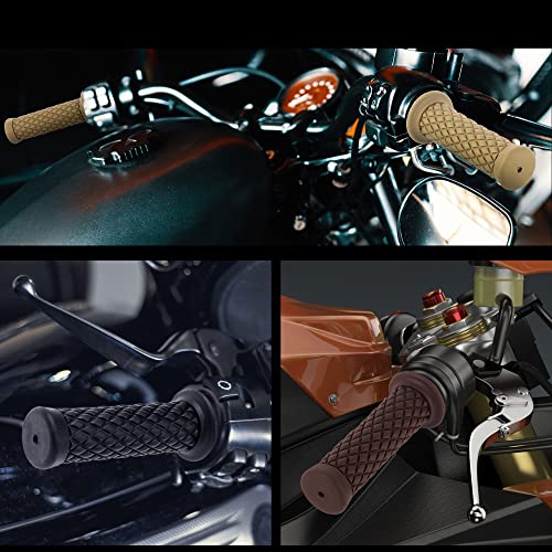 Universal Motorcycle Handles Grips - Non Slip Rubber for Harley Honda