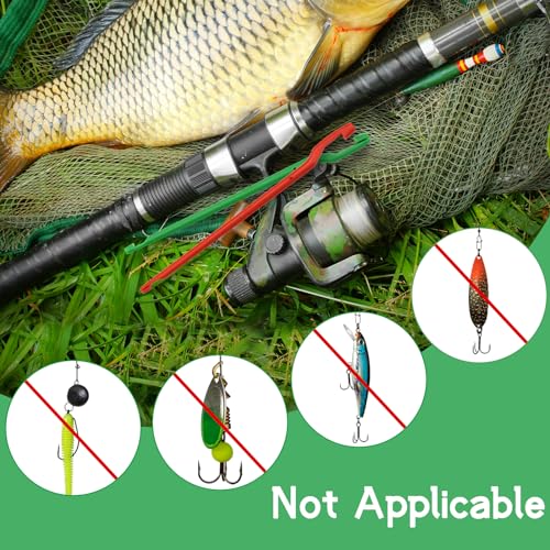 10-Piece Fish Hook Remover Tool Set - Plastic Fishing Disgorger Extractor