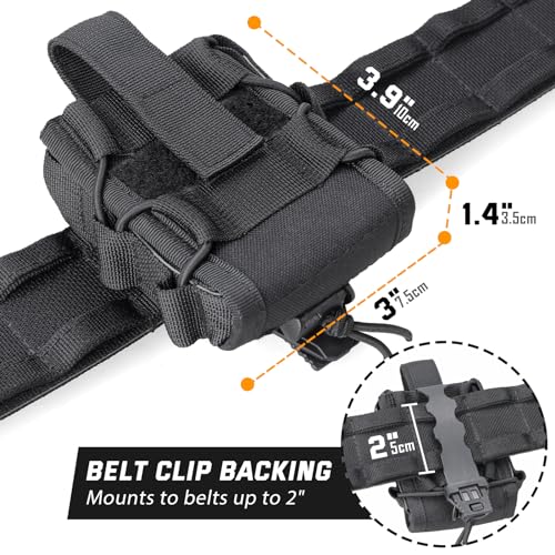 Molle Handcuff Holster Pouch - Tactical Duty Belt - Black