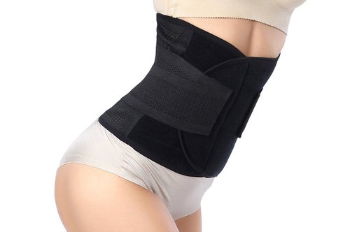 GOEGE Postpartum Belly band Postpartum Recovery Surgery Support Belly Wrap for C-Section Hernia and Tummy Tuck Abdominal Compression Binder