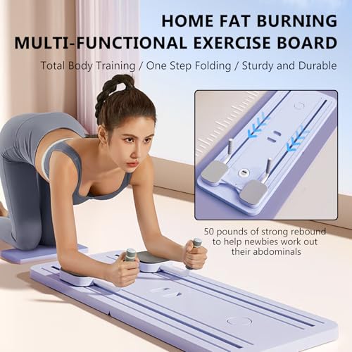 Multifunctional Pilates Board - Ab Trainer with Resistance Bands