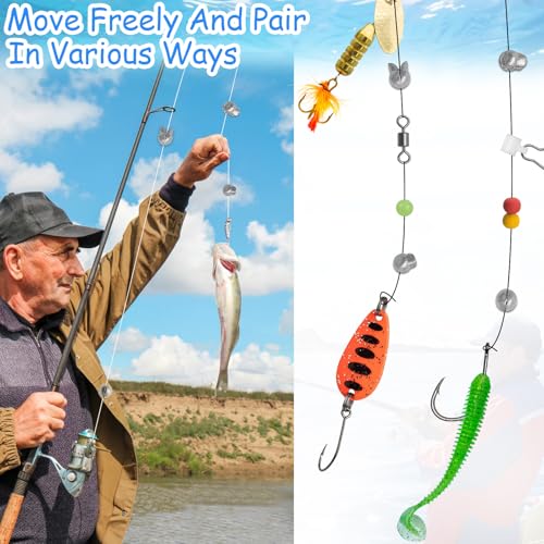 Split Shot Fishing Weights Sinkers - 150 Pcs Open Mouth Design